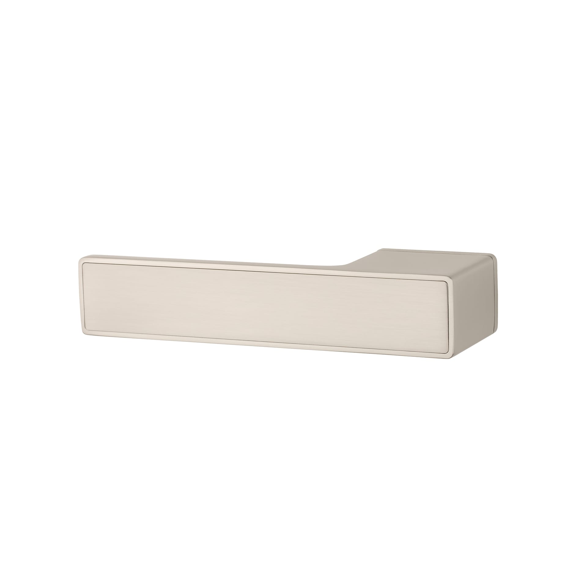 Mâner ușă Stile Ehime cu blocare rozetă RTH — Nichel satinat (MSN) — LC Design distribuitor oficial Enger România