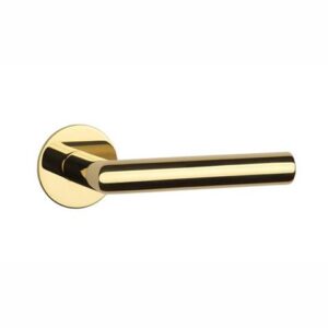 Mâner ușă Sterk Oval 1750 rozetă Ultra slim 3mm Gold