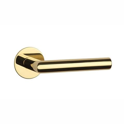 Mâner ușă Sterk Oval 1750 rozetă Ultra slim 3mm Gold