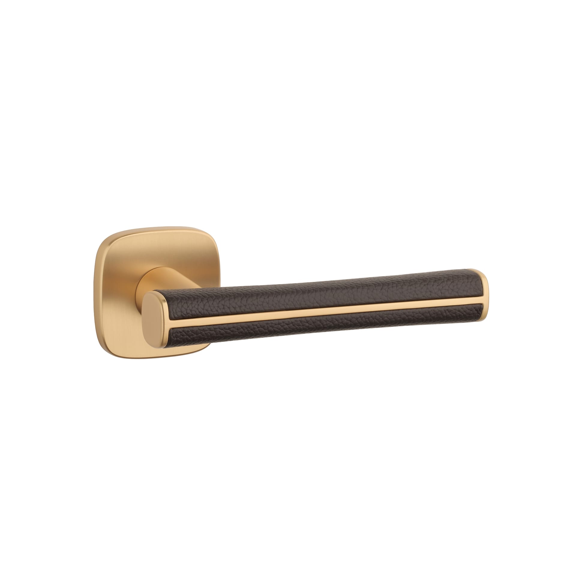 Mâner ușă Aprile Davidia rozetă QR slim 7mm Kg/ Brown