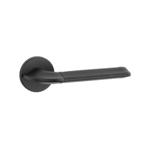 Mâner ușă Aprile Detazia rozetă R slim 7mm Bk/ Black
