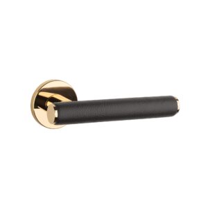 Mâner ușă Aprile Egeria rozetă R slim 7mm LG /brown