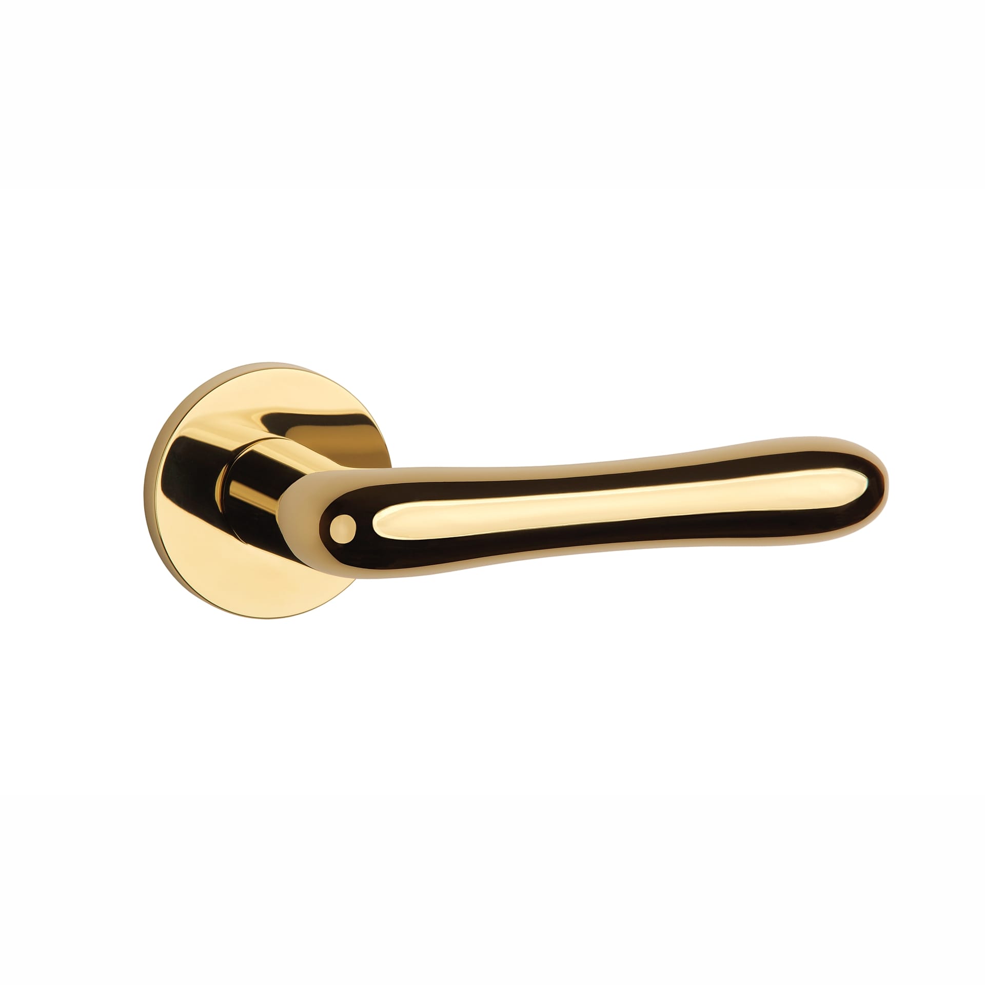 Mâner ușă Aprile Cynia rozetă R slim 7mm Gold
