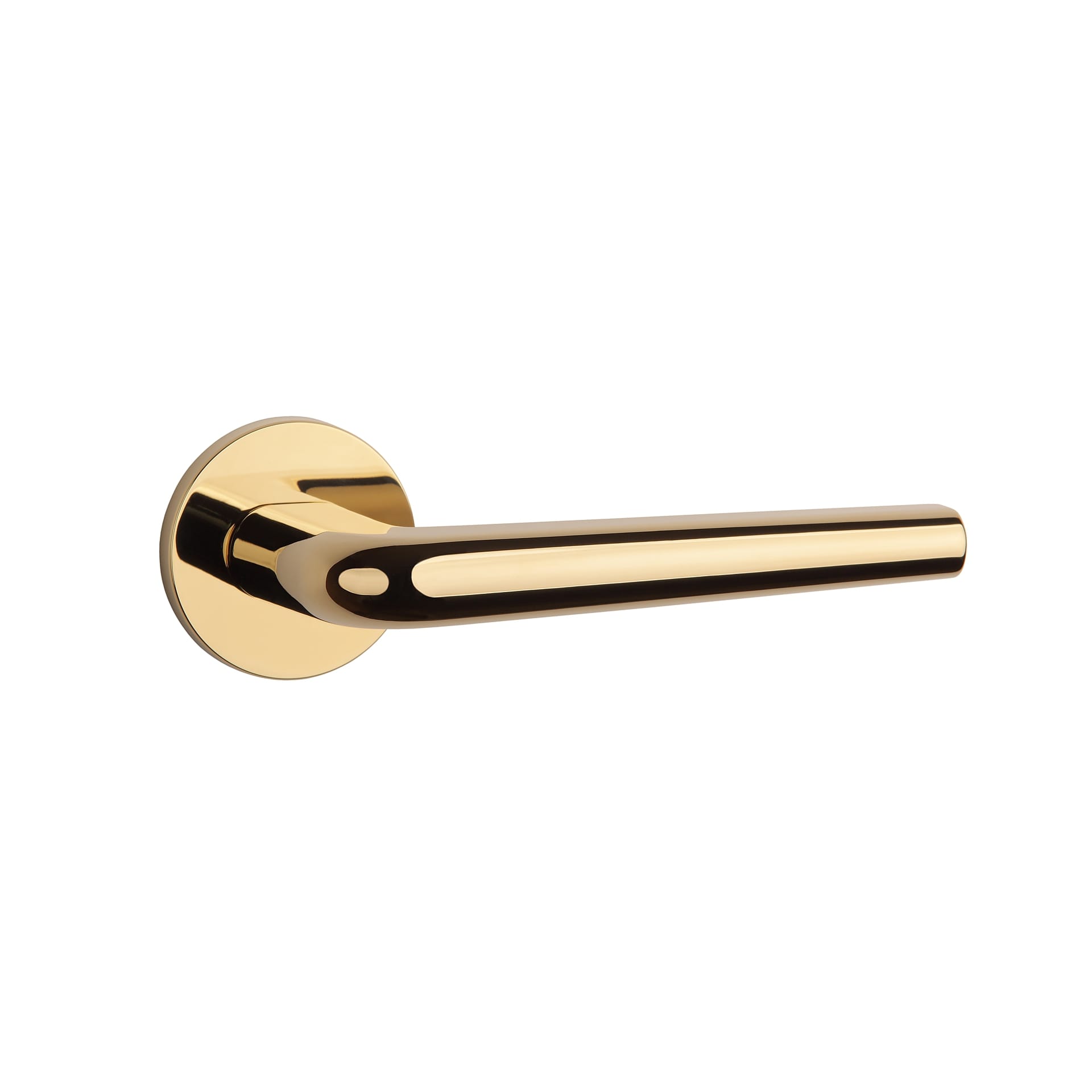Mâner ușă Aprile Funkia rozetă R slim 7mm Gold