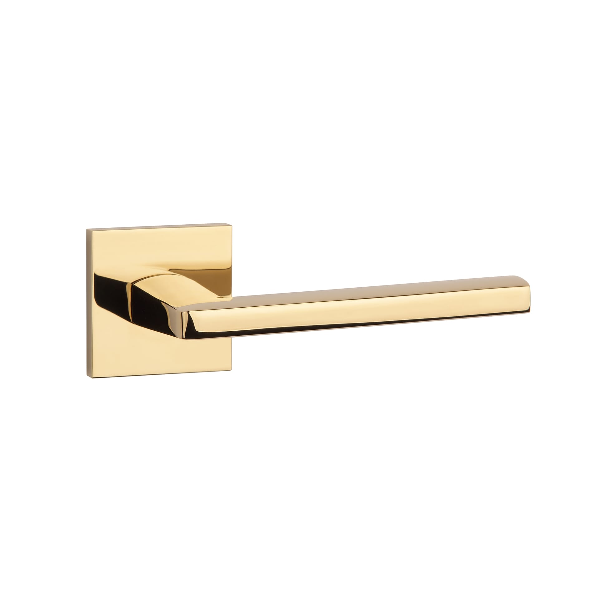 Mâner ușă Aprile Pyrola rozetă Q slim 7mm Gold